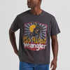 Wrangler Mens Go West Vintage Fit Graphic T-Shirt Phantom - 112375781