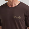 Wrangler Mens Graphic Short Sleeve T-Shirt Black Coffee - 112380267