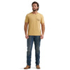 Wrangler Mens Graphic Short Sleeve T-Shirt Curry Heather - 112380268