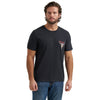 Wrangler Mens Graphic Short Sleeve T-Shirt Jet Black - 112380266