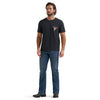 Wrangler Mens Graphic Short Sleeve T-Shirt Jet Black - 112380266