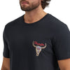 Wrangler Mens Graphic Short Sleeve T-Shirt Jet Black - 112380266