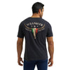 Wrangler Mens Graphic Short Sleeve T-Shirt Jet Black - 112380269