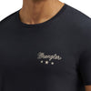 Wrangler Mens Graphic Short Sleeve T-Shirt Jet Black - 112380269