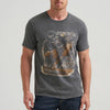 Wrangler Mens Graphic Short Sleeve T-Shirt Jet Black - 112380273