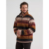 Wrangler Mens Hay Away Sherpa Quarter-Zip Pullover Burgundy - 112382935