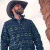 Wrangler Mens Hay Away Sherpa Zip Front Ripstop Yoke Jacket Dark Forest - 112382937