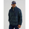 Wrangler Mens Hay Away Sherpa Zip Front Ripstop Yoke Jacket Dark Forest - 112382937