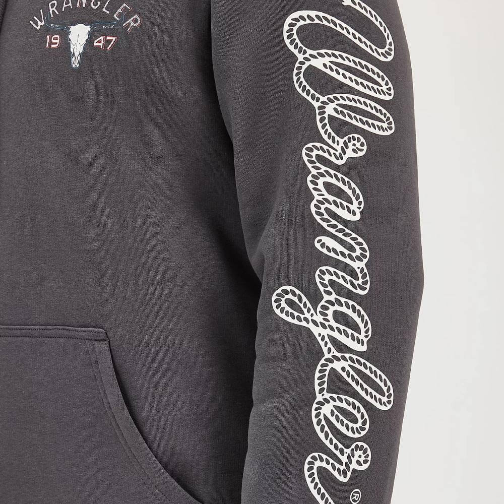 Wrangler Mens Long Live Cowboys® Pullover Hoodie