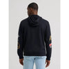 Wrangler Mens Icons Relaxed Graphic Pullover Hoodie Black Beauty - 112384025