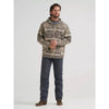 Wrangler Mens Jacquard Hooded Popover Jacket Canyon Sand - 112382009