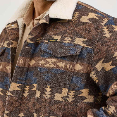 Wrangler Mens Jacquard Print Jacket