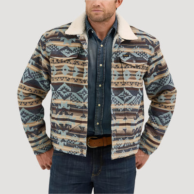 Wrangler Mens Jacquard Print Jacket