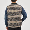 Wrangler Mens Jacquard Vest Raven (Brown) - 112368296