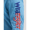 Wrangler Mens Logo Button-Down Shirt Americana-Blue - 112381985
