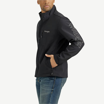 Wrangler Mens Logo Trail Jacket Black - 112353408