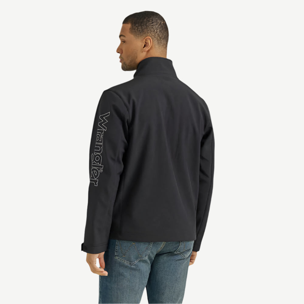 Wrangler Mens Logo Trail Jacket Black - 112353408