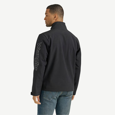 Wrangler Mens Logo Trail Jacket Black - 112353408