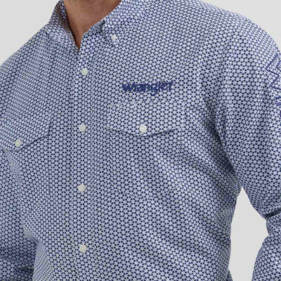 Wrangler Mens Logo Western Shirt