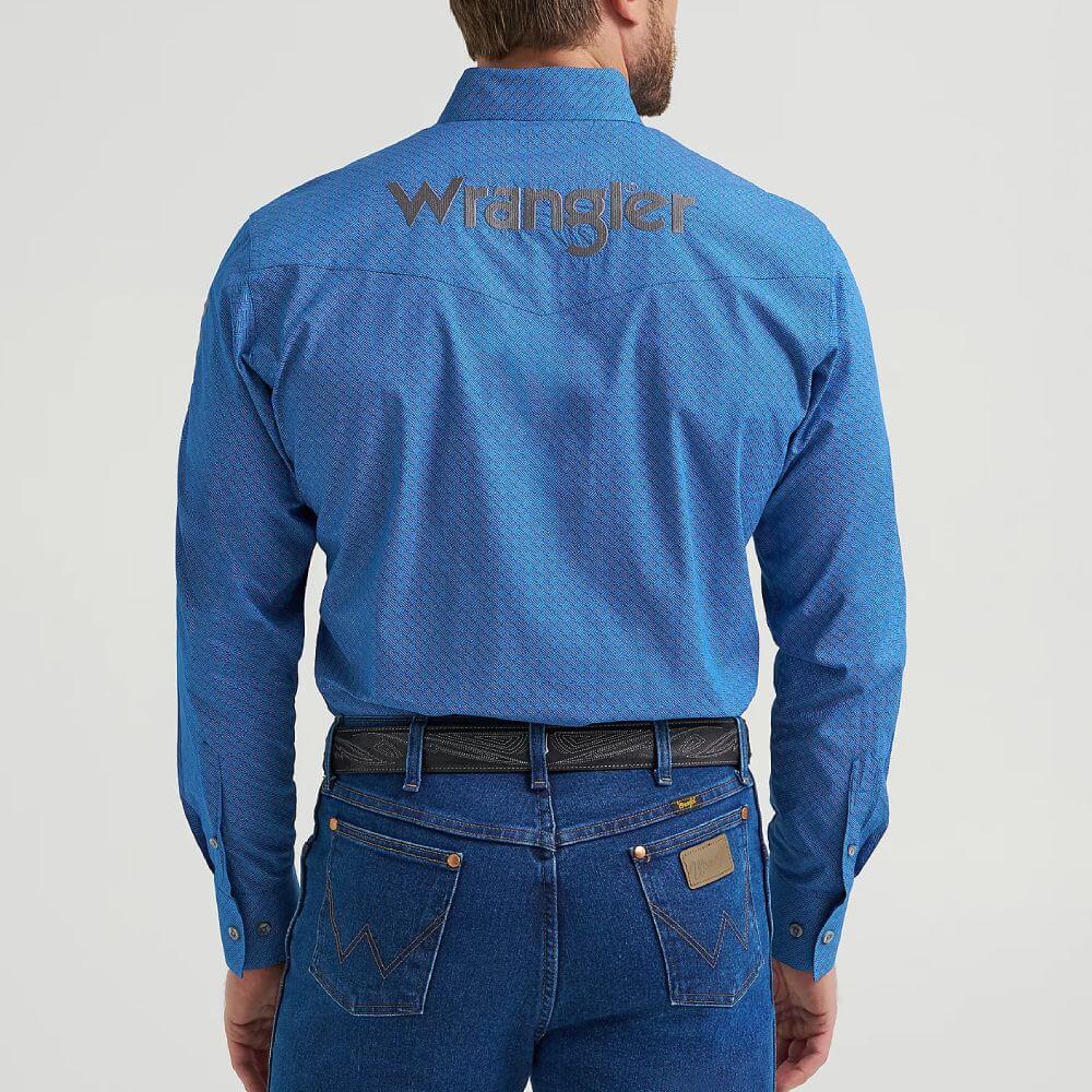 Wrangler Mens Logo Western Shirt