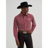 Wrangler Mens Logo Western Snap Shirt Brick - 112385927