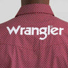 Wrangler Mens Logo Western Snap Shirt Brick - 112385927