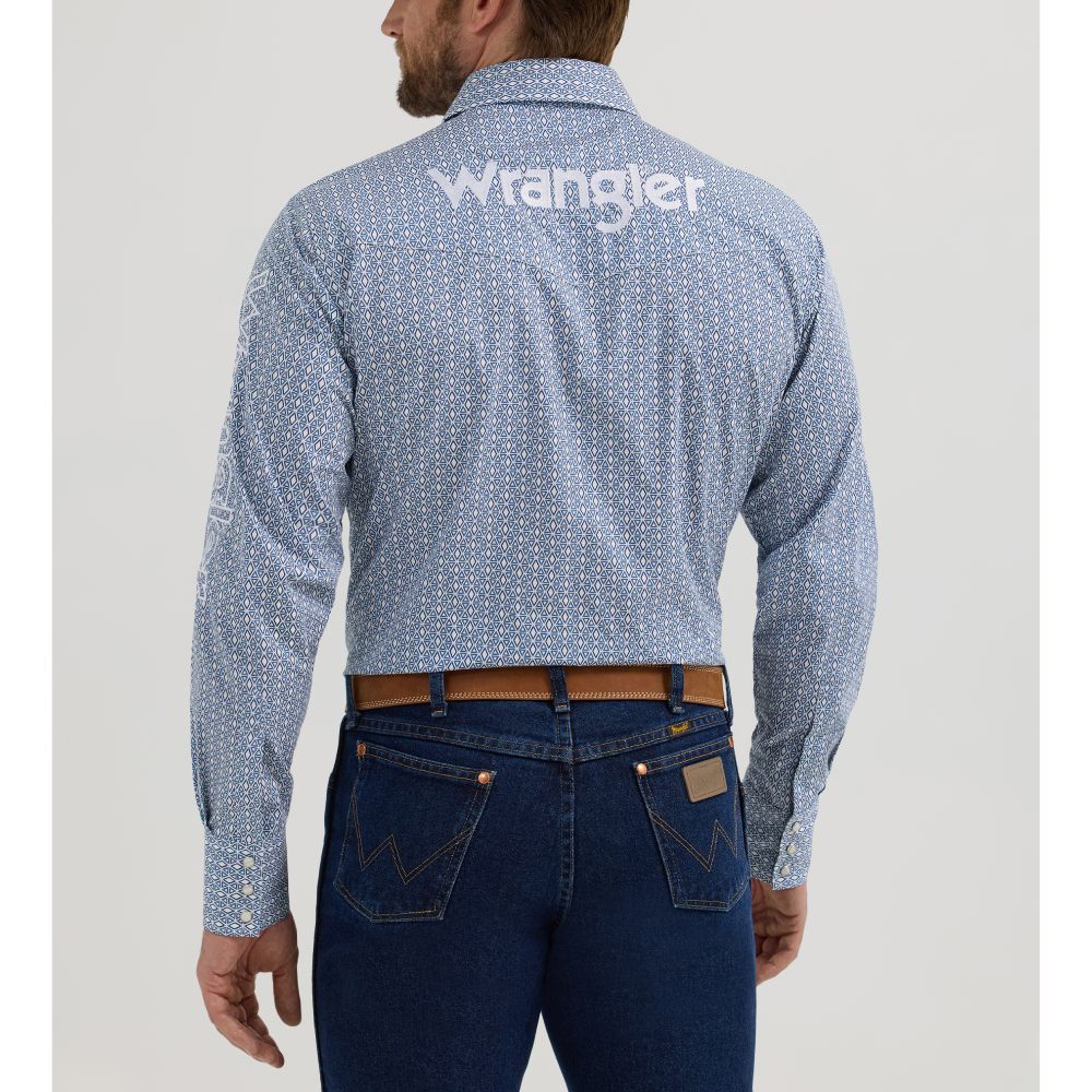 Wrangler Mens Long Sleeve Logo Shirt