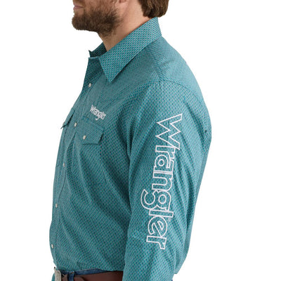 Wrangler Mens Long Sleeve Logo Shirt