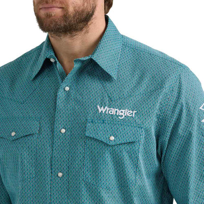 Wrangler Mens Long Sleeve Logo Shirt