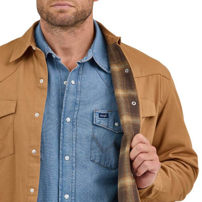 Wrangler Mens Flannel Lined Work-Shirt