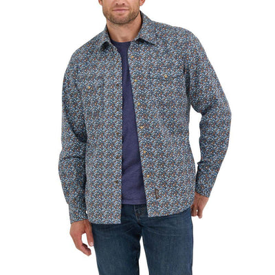 Wrangler Mens Long Sleeve Snap Shirt