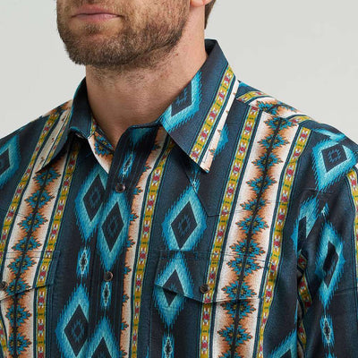Wrangler Mens Checotah® Western Printed Shirt