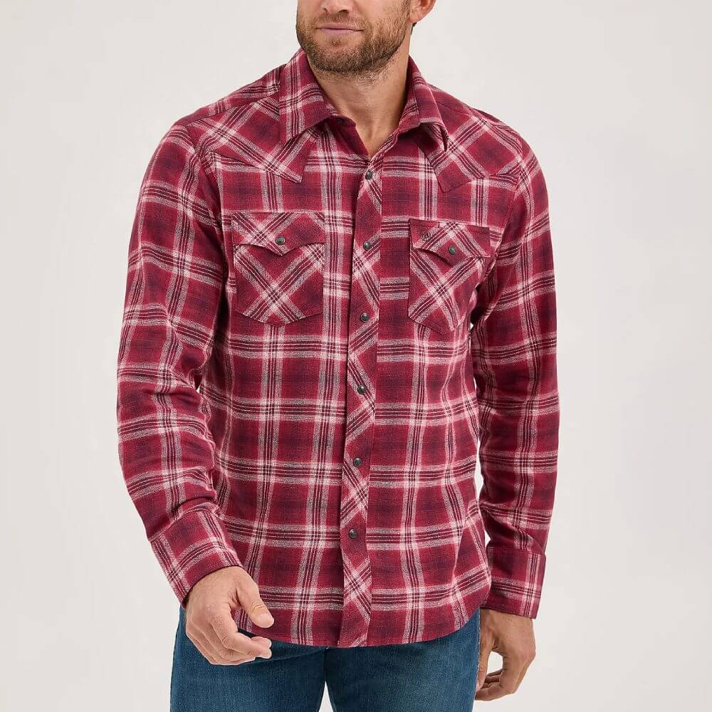 Wrangler Mens Retro® Flannel Western Shirt