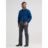 Wrangler Mens Long Sleeve Solid Broadcloth Western Snap Shirt Blue - 112382004