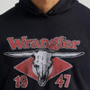 Wrangler Mens Longhorn 47 Graphic Pullover Hoodie Black Beauty - 112383794