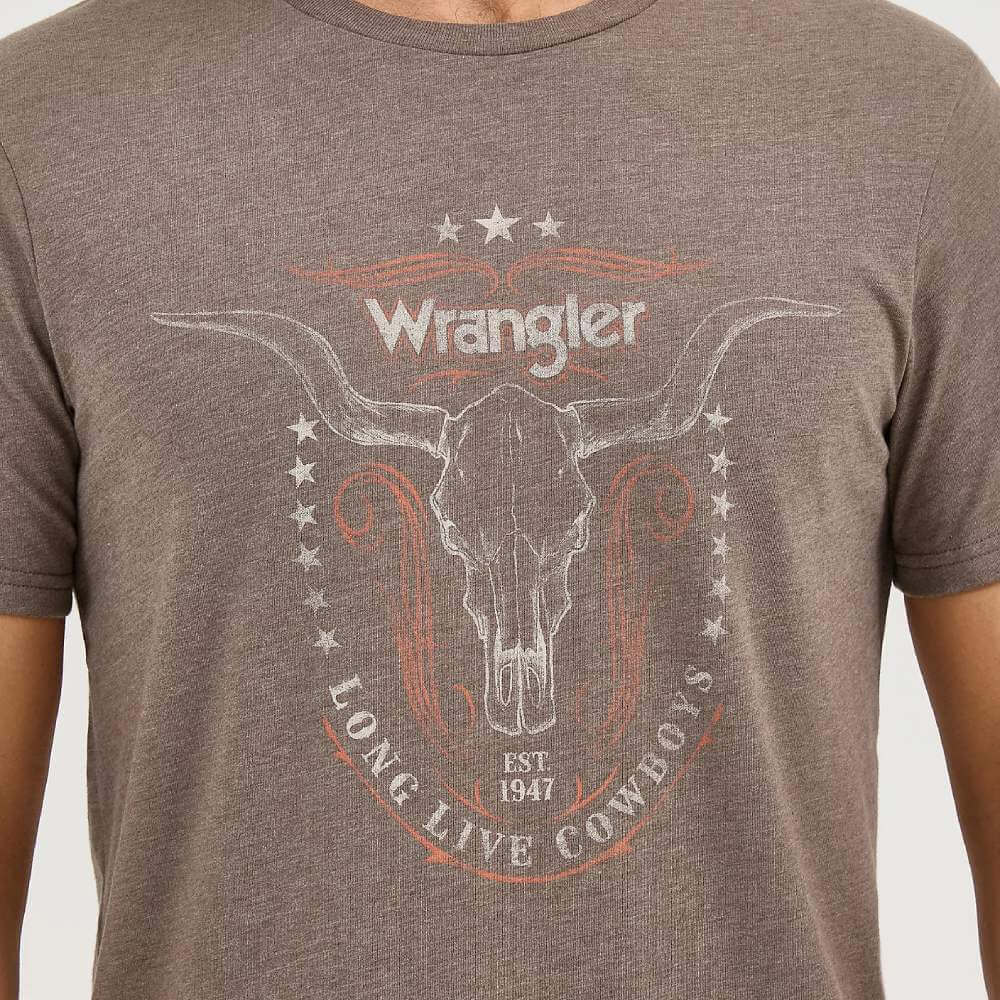 Wrangler Mens Longhorn Graphic T-Shirt