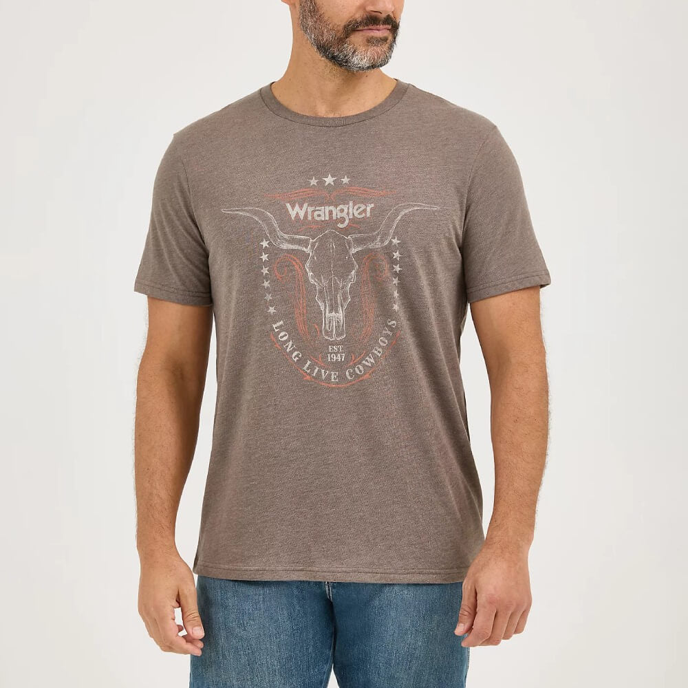 Wrangler Mens Longhorn Graphic T-Shirt