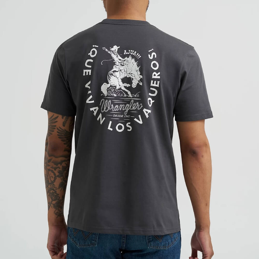 Wrangler Mens Mexico Horse Rider Graphic T-Shirt