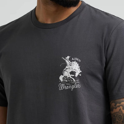 Wrangler Mens Mexico Horse Rider Graphic T-Shirt