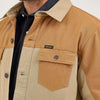 Wrangler Mens Mixed Canvas Chore Jacket Coat Chipmunk (beige) - 112367621