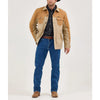 Wrangler Mens Mixed Canvas Chore Jacket Coat Chipmunk (beige) - 112367621