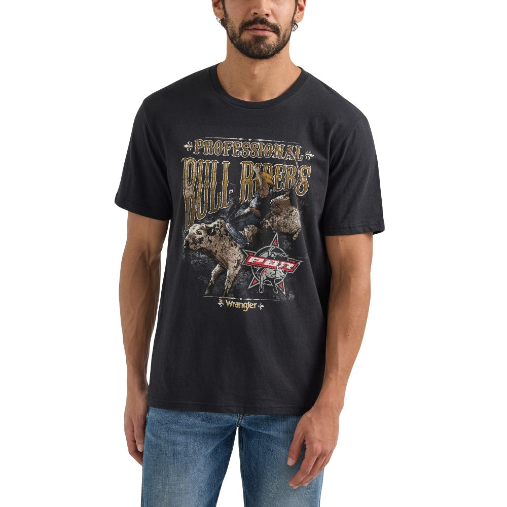 Wrangler Mens PBR Black T-Shirt