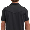 Wrangler Mens Performance Black Polo Shirt