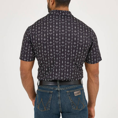 Wrangler Mens Performance Polo Shirt Black