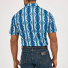 Wrangler Mens Performance Polo Shirt Blue