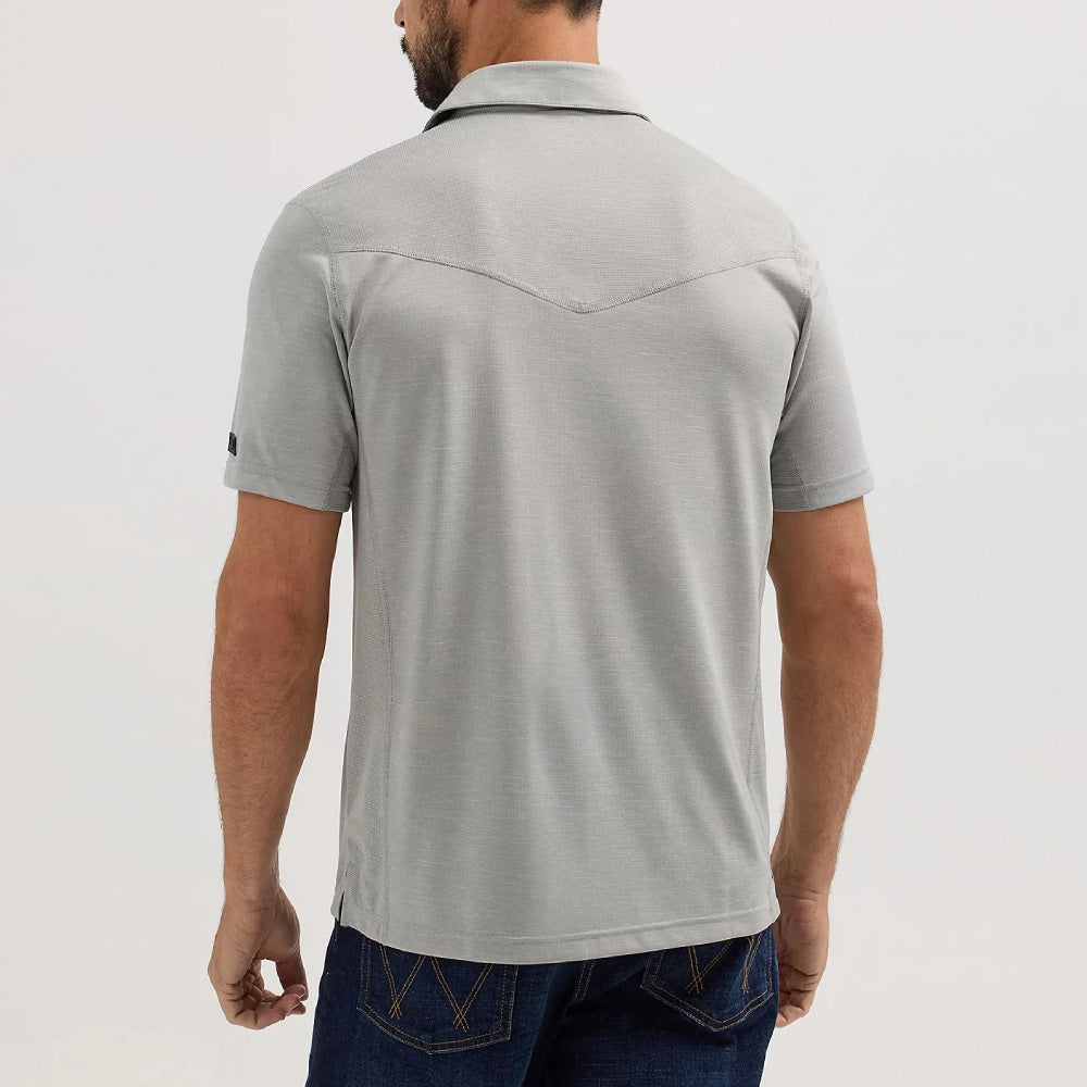 Wrangler Mens Performance Polo Shirt Grey - 112359314