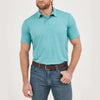 Wrangler Mens Performance Turquoise Polo Shirt