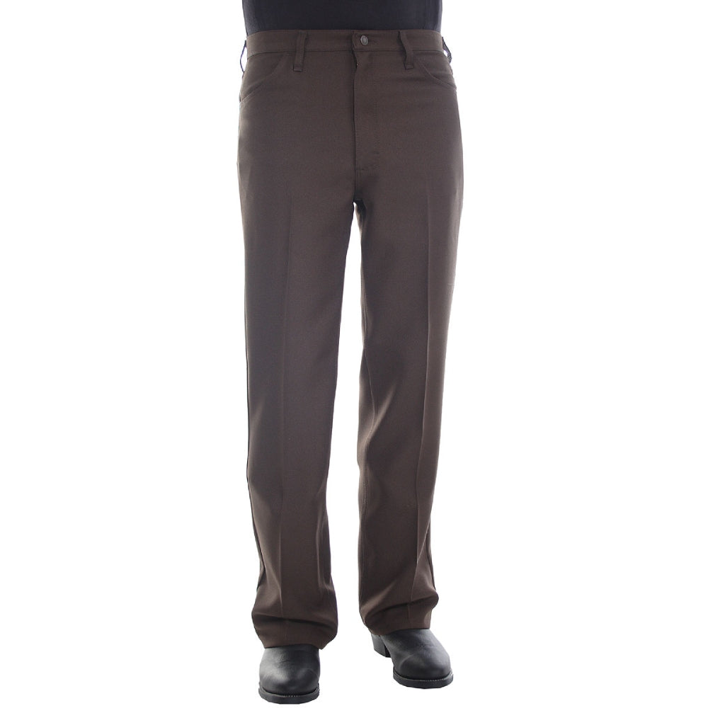 Wrangler Mens Polyester Wrancher Dress Jeans | Brown Wrangler Mens Polyester Wrancher Dress Jeans | Brown