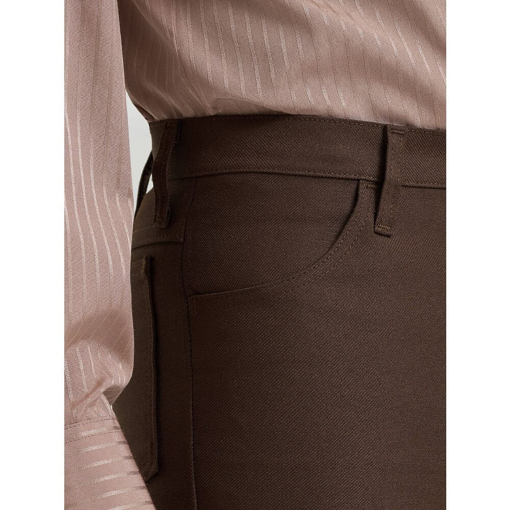 Wrangler Men's Wrancher Dress Jean, Brown