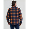 Wrangler Mens Quilt Lined Flannel Shirt Jacket Night Sky - 112382020